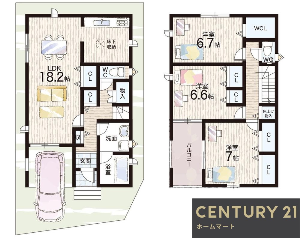 新築戸建 一戸建て枚方市渚元町 全3邸 一戸建て第5期の詳細情報 大阪府枚方市渚元町27-15 写真8 センチュリー21ホームマート