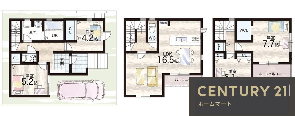 新築戸建 NEW一戸建て北条町２（上野芝駅） 3780万円の詳細情報 大阪府堺市西区北条町２ 写真11 センチュリー21ホームマート