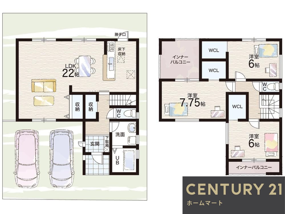 新築戸建 一戸建て大字南十三（御所駅） 2180万円～2480万円の詳細情報 奈良県御所市大字南十三 写真13 センチュリー21ホームマート