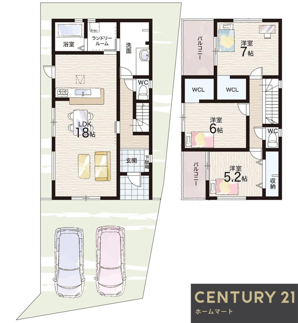 新築戸建 一戸建て法蓮町 3780万円・3880万円の詳細情報 奈良県奈良市法蓮町 写真12 センチュリー21ホームマート