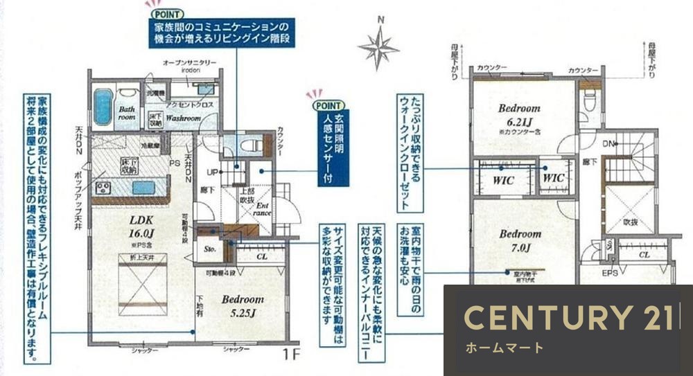 新築戸建 NEW一戸建て生駒市中菜畑2丁目 全6邸 一戸建ての詳細情報 奈良県生駒市中菜畑２ 写真14 センチュリー21ホームマート