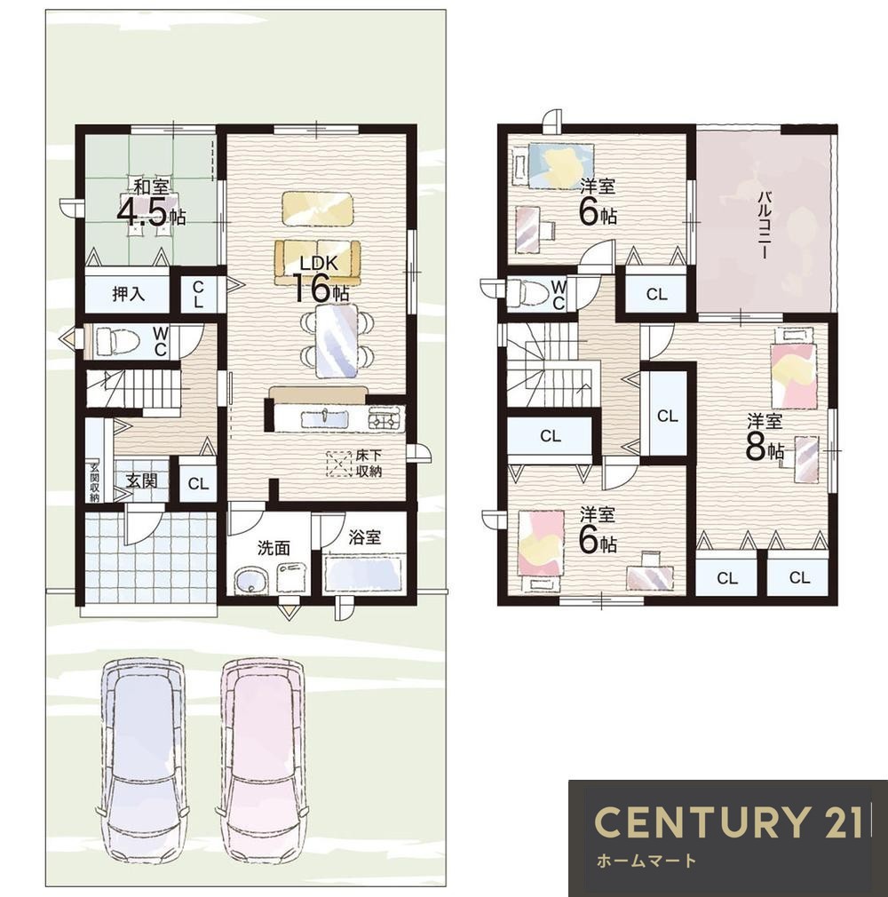 新築戸建 NEW一戸建て大字東辻（御所駅） 2080万円・2180万円の詳細情報 奈良県御所市大字東辻 写真13 センチュリー21ホームマート