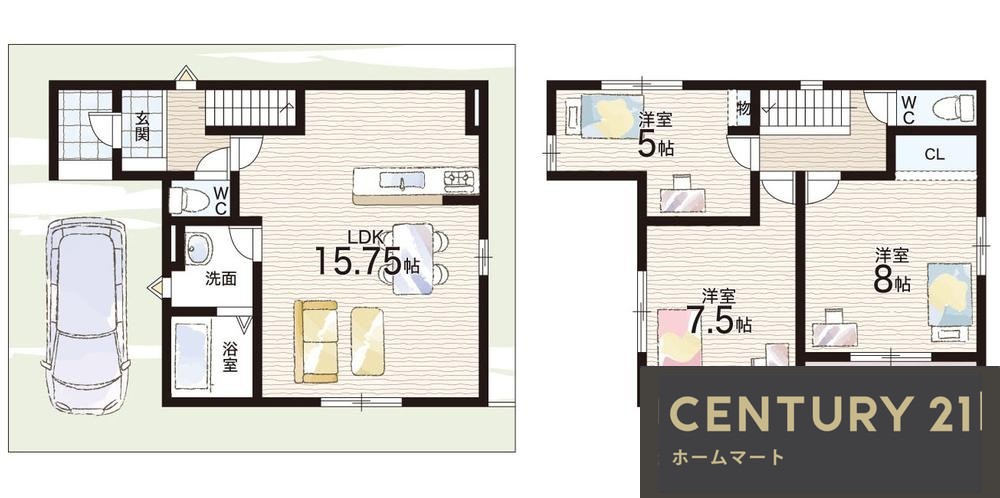 新築戸建 NEW一戸建て田井城１（高見ノ里駅） 3798万円の詳細情報 大阪府松原市田井城１ 写真10 センチュリー21ホームマート