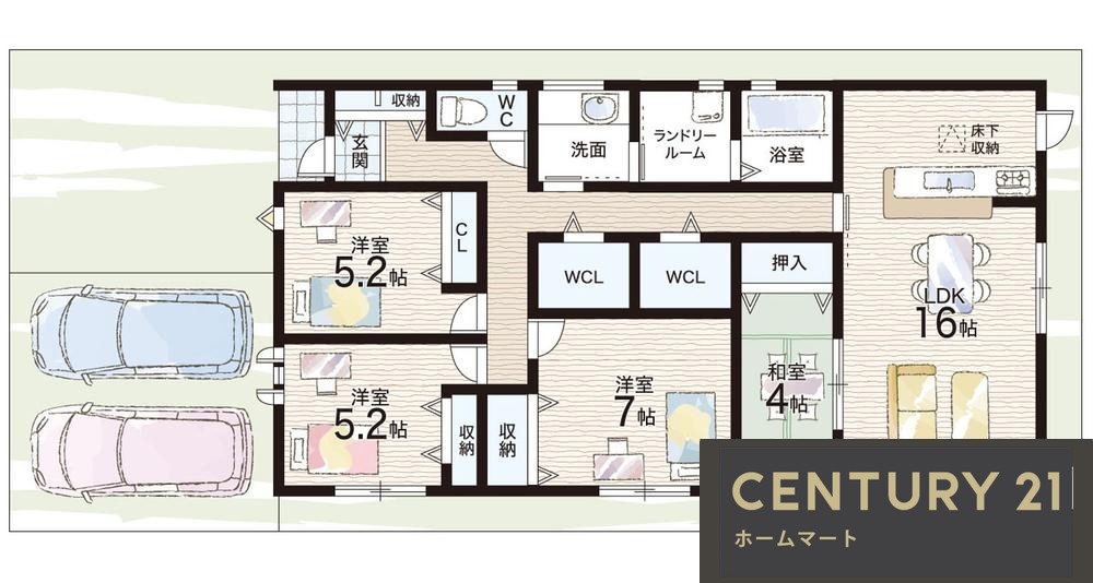 新築戸建 NEW一戸建て大字黒田（黒田駅） 3280万円～3780万円の詳細情報 奈良県磯城郡田原本町大字黒田 写真13 センチュリー21ホームマート