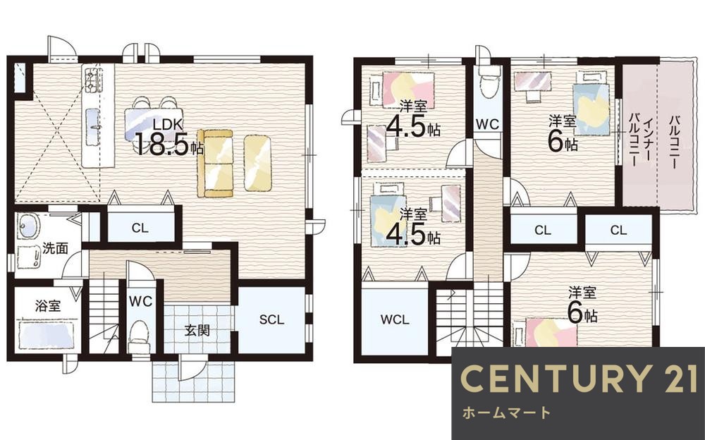 新築戸建 NEW一戸建て大和１ 4680万円の詳細情報 大阪府高槻市大和１ 写真15 センチュリー21ホームマート