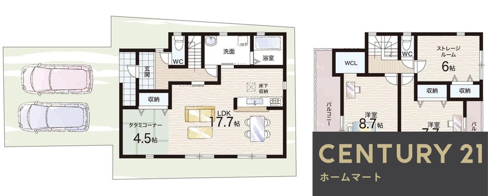 新築戸建 NEW一戸建て柳本町（柳本駅） 2480万円・2580万円の詳細情報 奈良県天理市柳本町 写真11 センチュリー21ホームマート