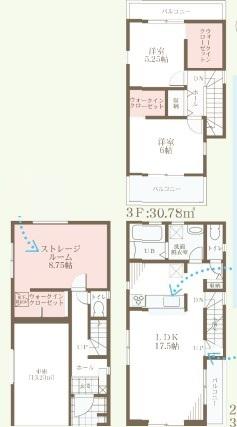 新築戸建 一戸建て萱島南町（萱島駅） 3480万円・3880万円の詳細情報 大阪府寝屋川市萱島南町 写真9 センチュリー21ホームマート