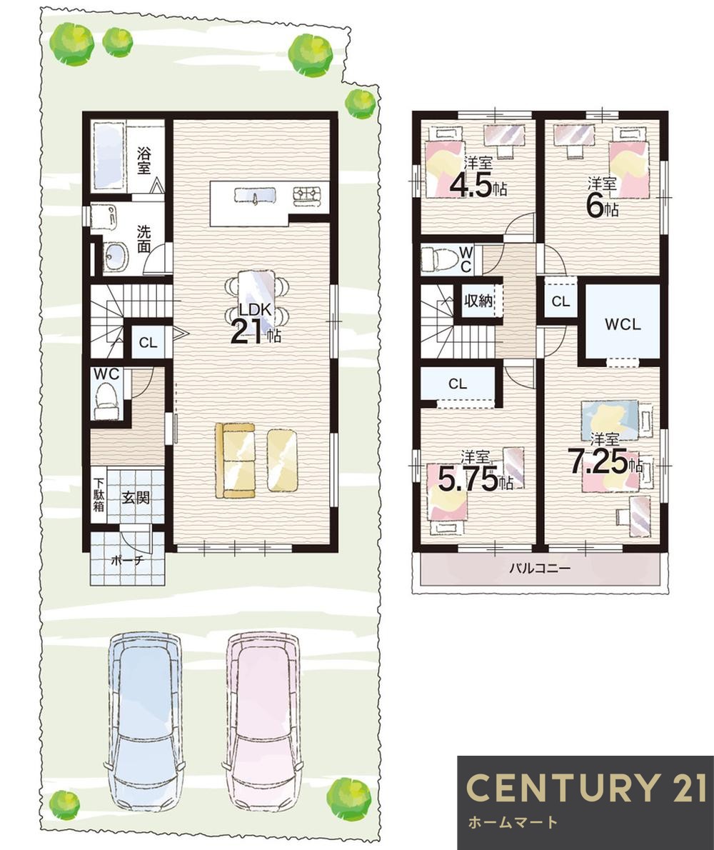 新築戸建 一戸建て近江八幡市北之庄町 一戸建て 全２邸第１期の詳細情報 滋賀県近江八幡市北之庄町 写真13 センチュリー21ホームマート
