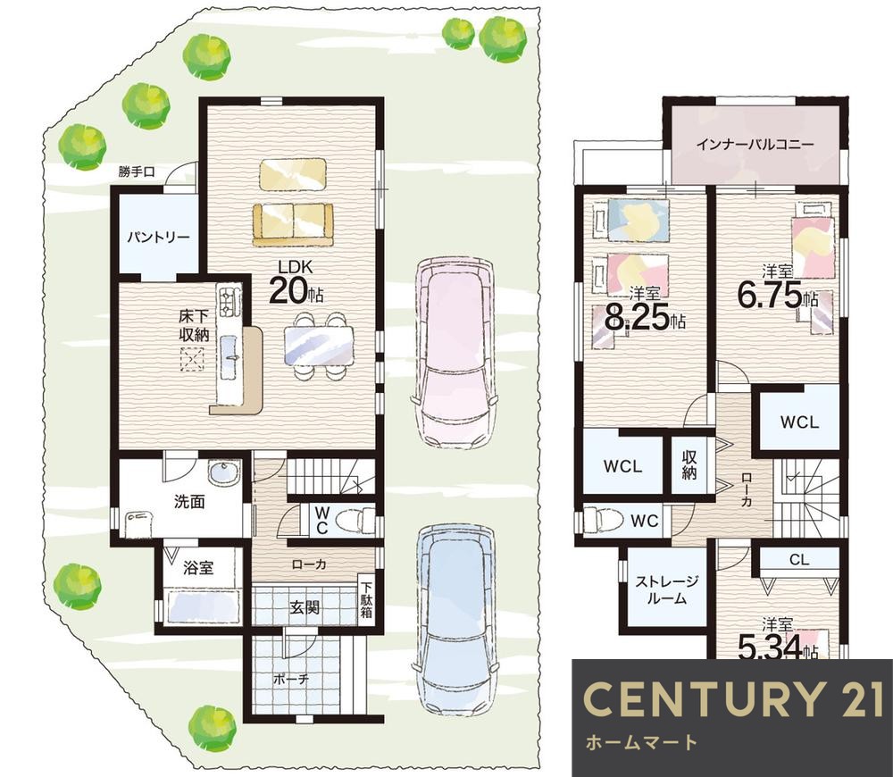 新築戸建 NEW一戸建て水戸町 2730万円の詳細情報 滋賀県湖南市水戸町 写真11 センチュリー21ホームマート