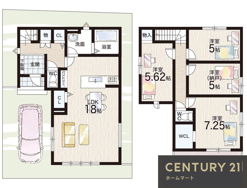 新築戸建 NEW一戸建て羽拍子町（伊勢田駅） 3498万円の詳細情報 京都府宇治市羽拍子町 写真13 センチュリー21ホームマート