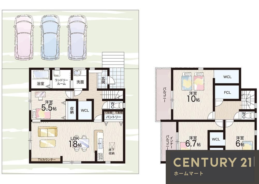 新築戸建 NEW一戸建て庭代台１ 4580万円の詳細情報 大阪府堺市南区庭代台１ 写真12 センチュリー21ホームマート