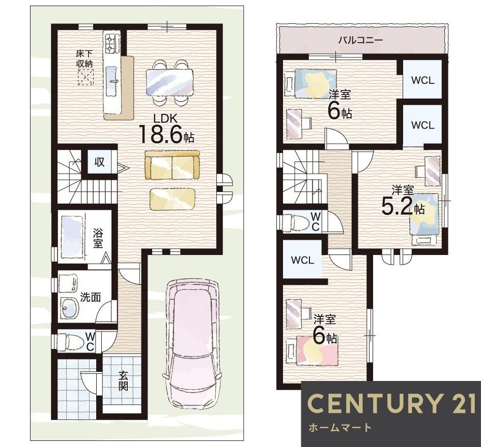 新築戸建 一戸建て武庫之荘５ 4980万円の詳細情報 兵庫県尼崎市武庫之荘５ 写真14 センチュリー21ホームマート
