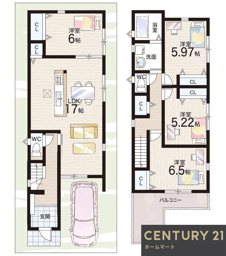 新築戸建 一戸建て豊浦町（枚岡駅） 3080万円・3380万円の詳細情報 大阪府東大阪市豊浦町 写真13 センチュリー21ホームマート