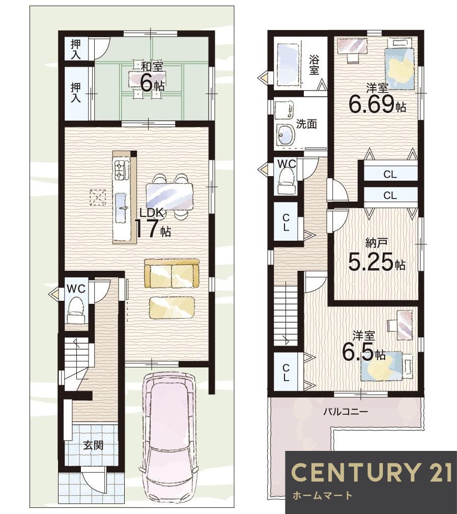 新築戸建 一戸建て豊浦町（枚岡駅） 3080万円・3380万円の詳細情報 大阪府東大阪市豊浦町 写真14 センチュリー21ホームマート