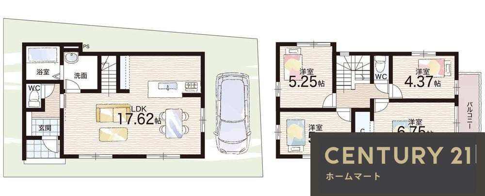新築戸建 NEW一戸建て本宮２（大津駅） 3698万円の詳細情報 滋賀県大津市本宮２ 写真13 センチュリー21ホームマート