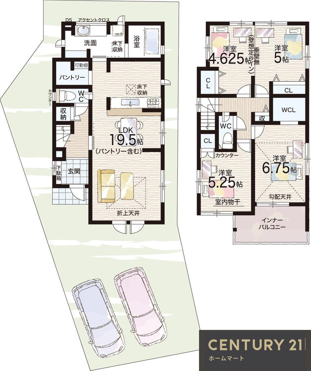 新築戸建 一戸建てBLOOMING - GARDEN 神戸市垂水区名谷町 全３邸第１期・第２期の詳細情報 兵庫県神戸市垂水区名谷町 写真19 センチュリー21ホームマート