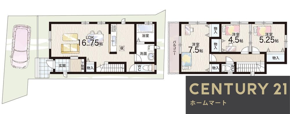新築戸建 一戸建てHeartful - Town 川西市火打 全７邸の詳細情報 兵庫県川西市火打２ 写真14 センチュリー21ホームマート