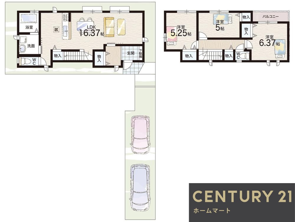 新築戸建 一戸建て北五葉５（西鈴蘭台駅） 2890万円～3290万円の詳細情報 兵庫県神戸市北区北五葉５ 写真18 センチュリー21ホームマート