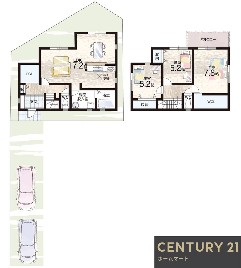 新築戸建 一戸建て東香里元町 3580万円・3980万円の詳細情報 大阪府枚方市東香里元町 写真9 センチュリー21ホームマート