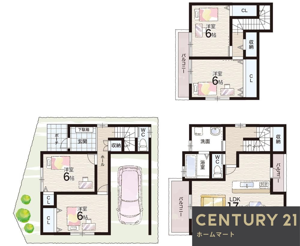新築戸建 一戸建て日下町８（石切駅） 2680万円の詳細情報 大阪府東大阪市日下町８ 写真12 センチュリー21ホームマート