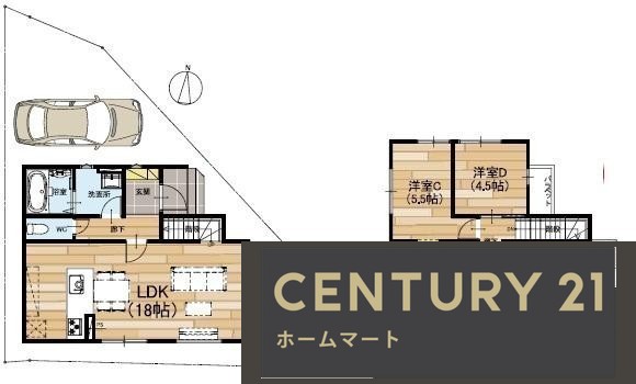 新築戸建 NEW一戸建て茄子作１（郡津駅） 3598万円の詳細情報 大阪府枚方市茄子作１ 写真5 センチュリー21ホームマート