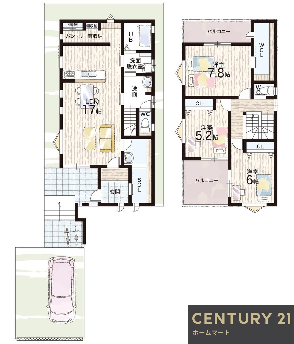 新築戸建 一戸建て川勝町（寝屋川市駅） 3280万円の詳細情報 大阪府寝屋川市川勝町 写真16 センチュリー21ホームマート