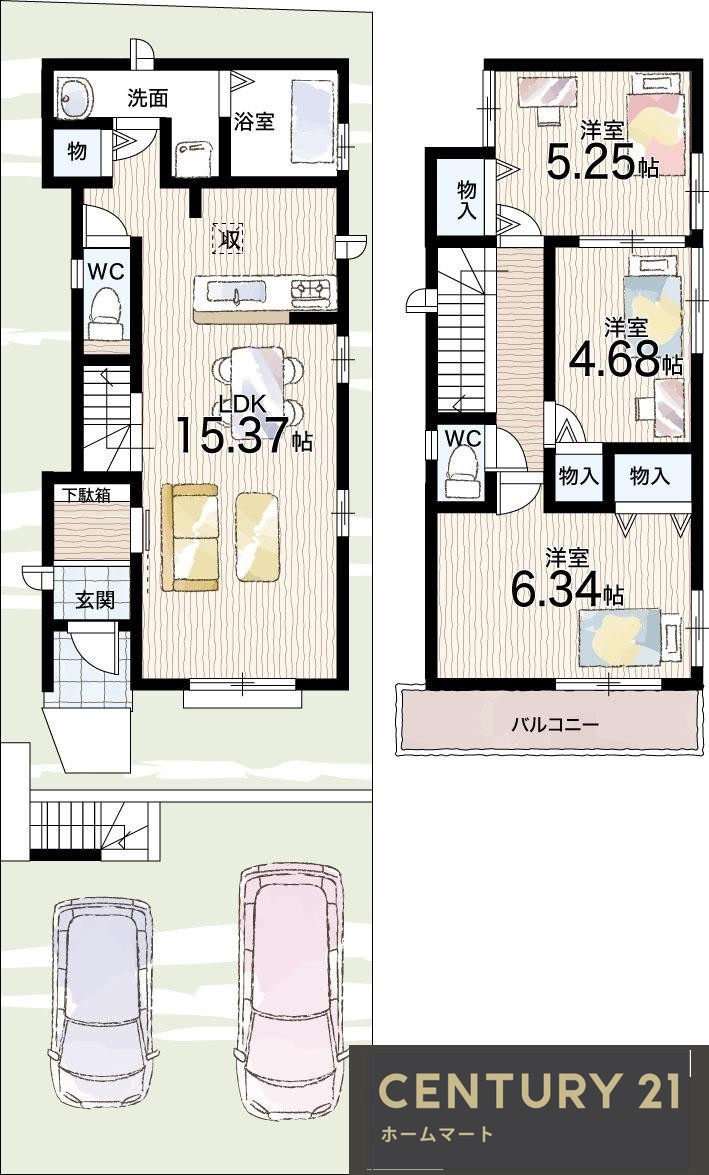 新築戸建 一戸建てHeartful - Town 神戸市垂水区塩屋北町 全２邸の詳細情報 兵庫県神戸市垂水区塩屋北町４ 写真20 センチュリー21ホームマート