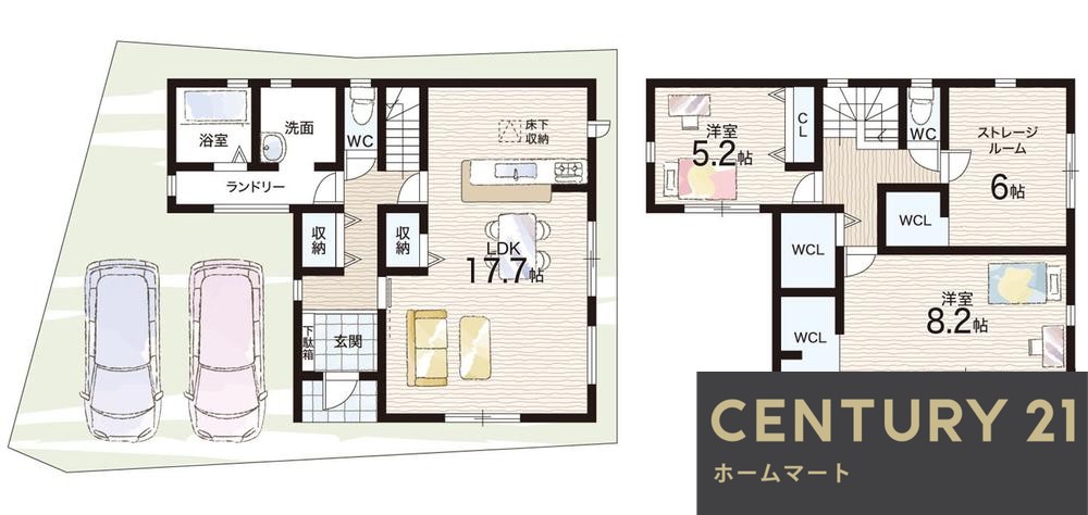 新築戸建 一戸建て澤（二色浜駅） 2680万円・2780万円の詳細情報 大阪府貝塚市澤 写真14 センチュリー21ホームマート