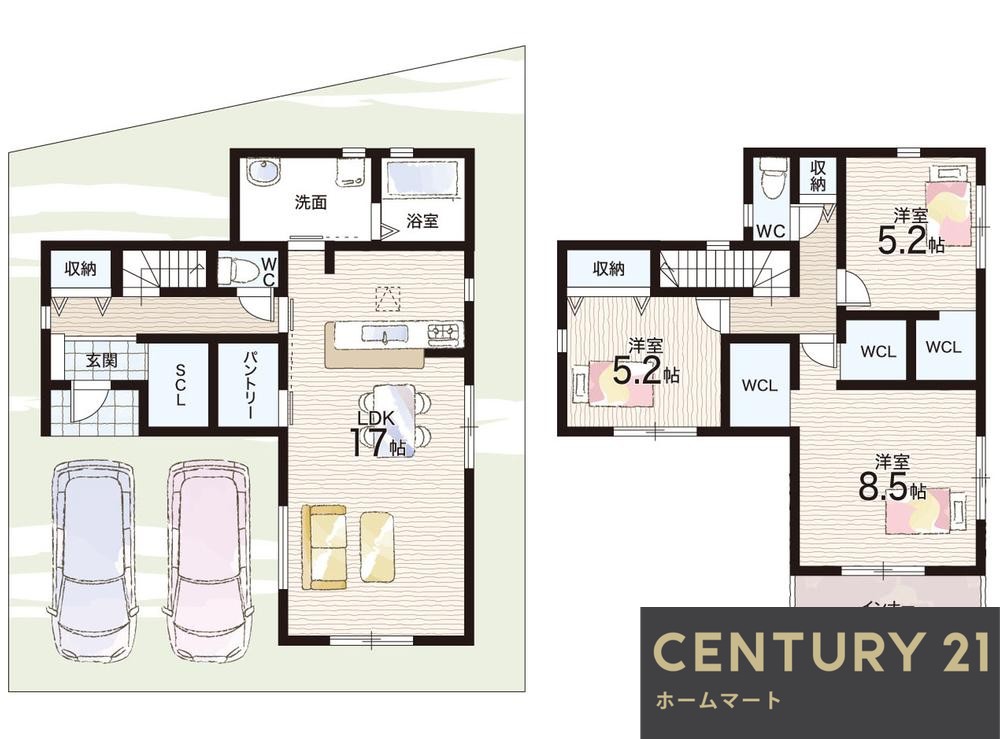 新築戸建 一戸建て澤（二色浜駅） 2680万円・2780万円の詳細情報 大阪府貝塚市澤 写真15 センチュリー21ホームマート