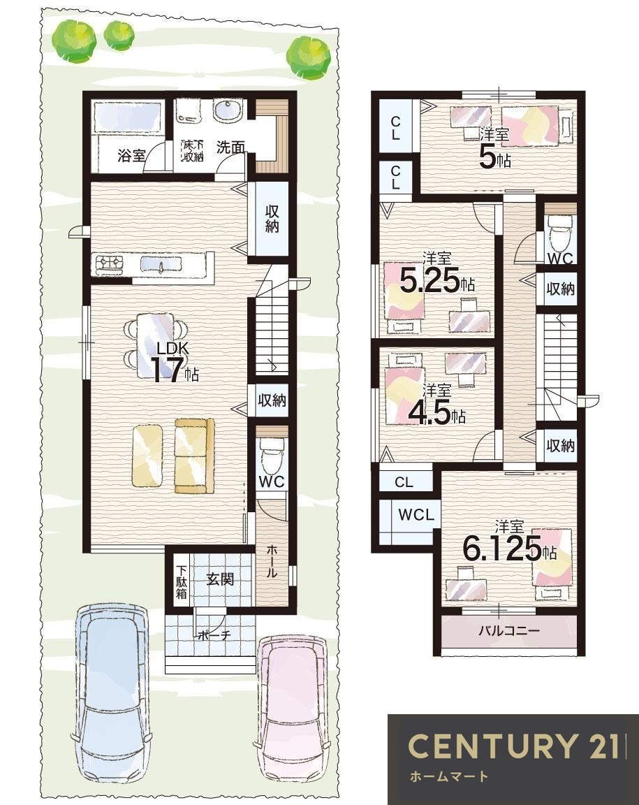 新築戸建 NEW一戸建て鹿の子台北町５（神鉄道場駅） 3780万円～4180万円の詳細情報 兵庫県神戸市北区鹿の子台北町５ 写真18 センチュリー21ホームマート