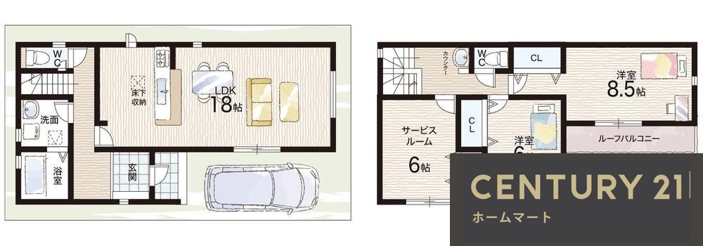 新築戸建 NEW一戸建て刑部４（恩智駅） 3680万円・3980万円の詳細情報 大阪府八尾市刑部４ 写真14 センチュリー21ホームマート