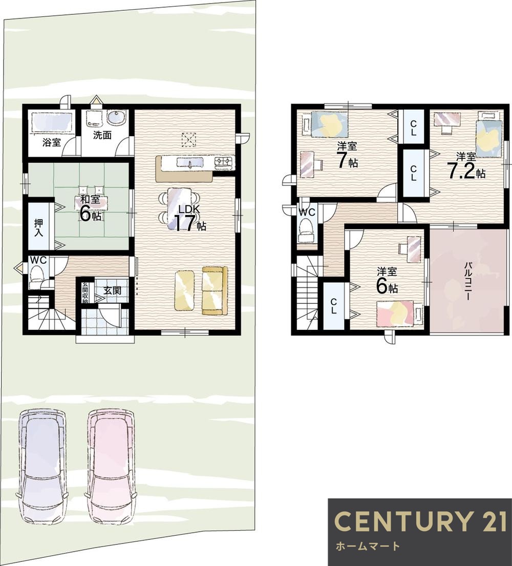 新築戸建 一戸建て小泉町（大和小泉駅） 2680万円・2780万円の詳細情報 奈良県大和郡山市小泉町 写真15 センチュリー21ホームマート