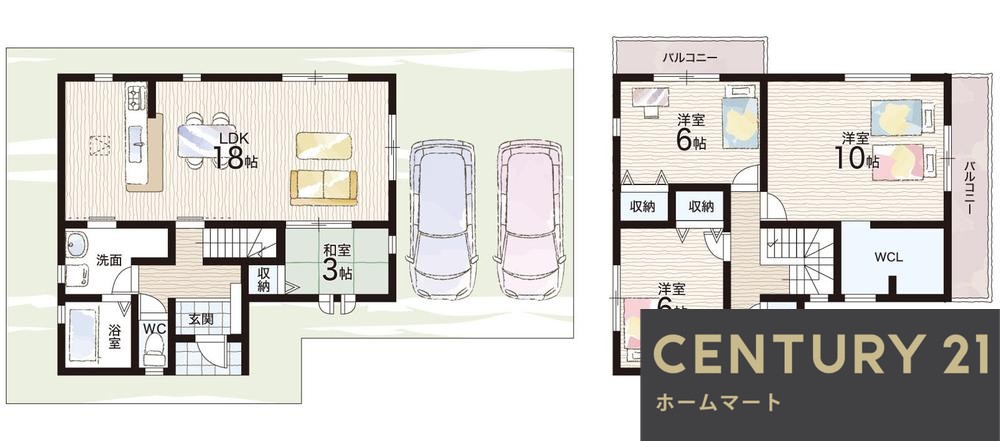 新築戸建 一戸建て二階堂上ノ庄町（二階堂駅） 2780万円・2980万円の詳細情報 奈良県天理市二階堂上ノ庄町 写真16 センチュリー21ホームマート