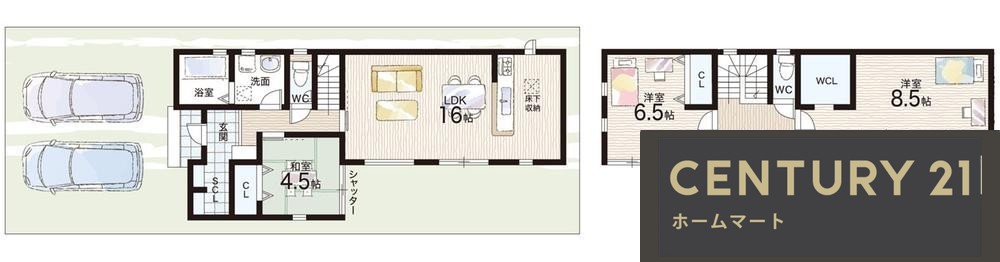 新築戸建 NEW一戸建て常盤町（耳成駅） 3680万円・3780万円の詳細情報 奈良県橿原市常盤町 写真12 センチュリー21ホームマート