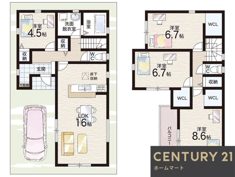 新築戸建 一戸建て大美野（萩原天神駅） 3680万円～4080万円の詳細情報 大阪府堺市東区大美野 写真12 センチュリー21ホームマート