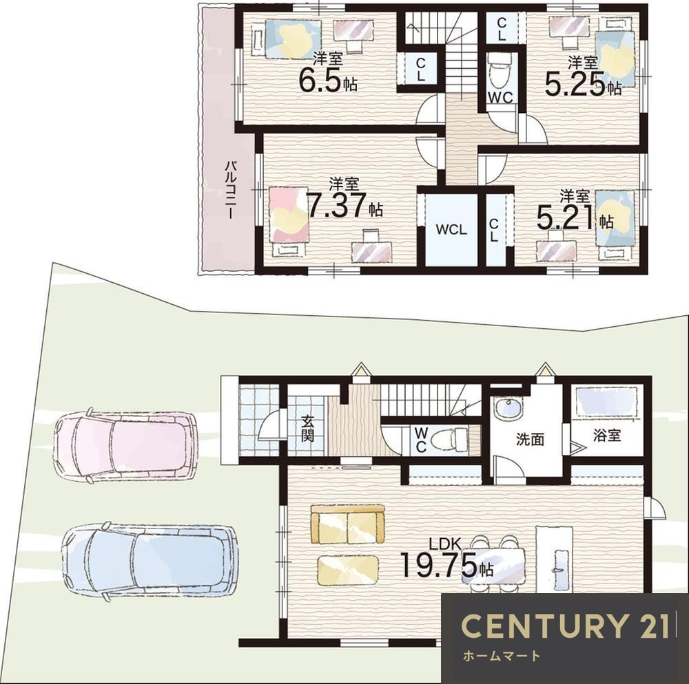 新築戸建 一戸建て富田町５（富田駅） 5298万円・5398万円の詳細情報 大阪府高槻市富田町５ 写真8 センチュリー21ホームマート