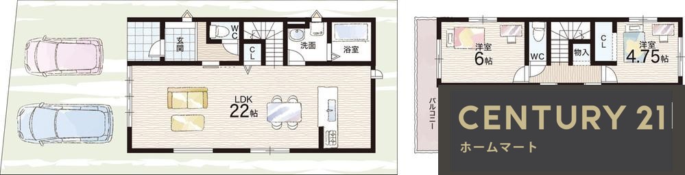 新築戸建 一戸建て富田町５（富田駅） 5298万円・5398万円の詳細情報 大阪府高槻市富田町５ 写真9 センチュリー21ホームマート