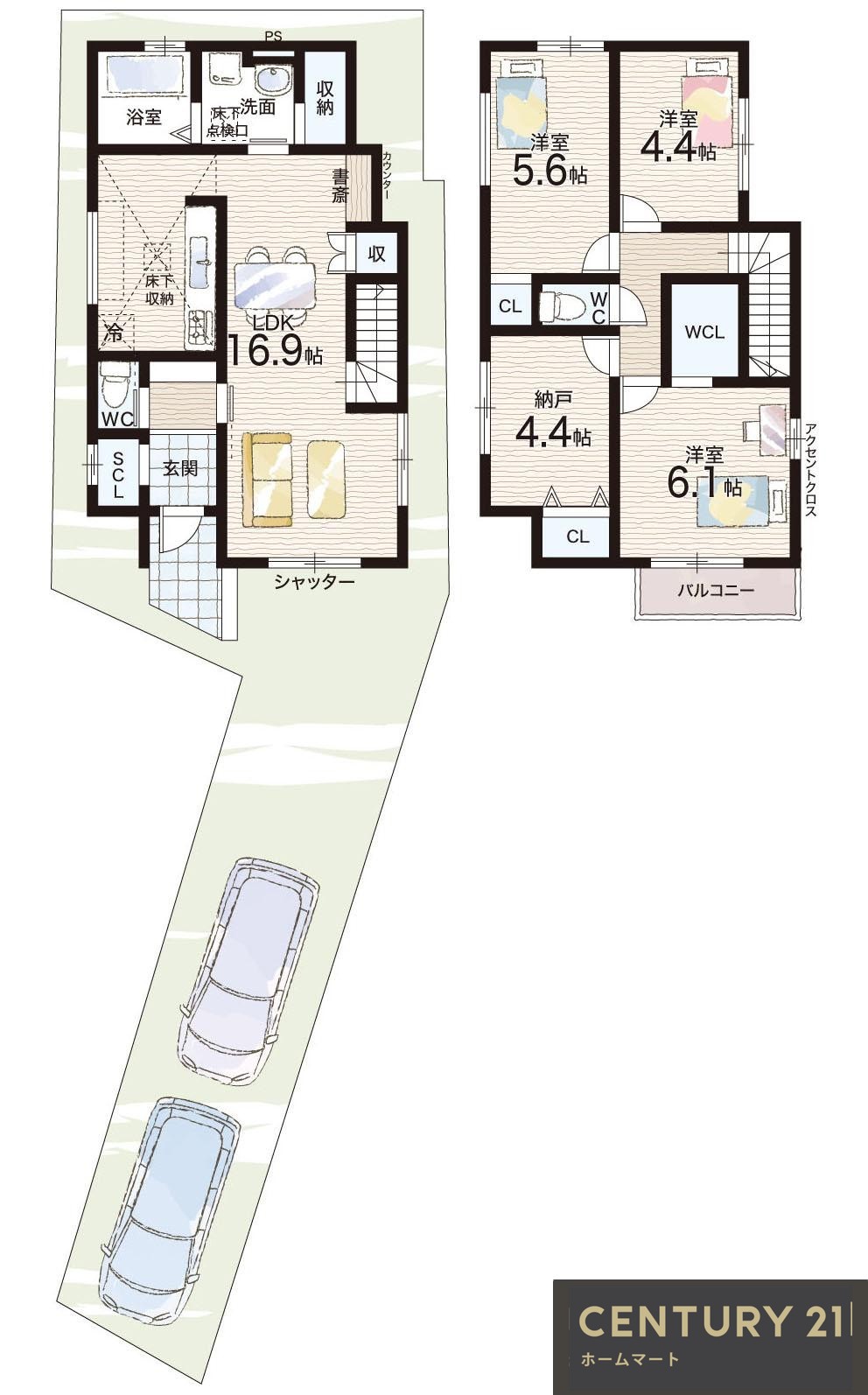 新築戸建 NEW一戸建て石津町３（上野芝駅） 3699万円・4199万円の詳細情報 大阪府堺市堺区石津町３ 写真16 センチュリー21ホームマート