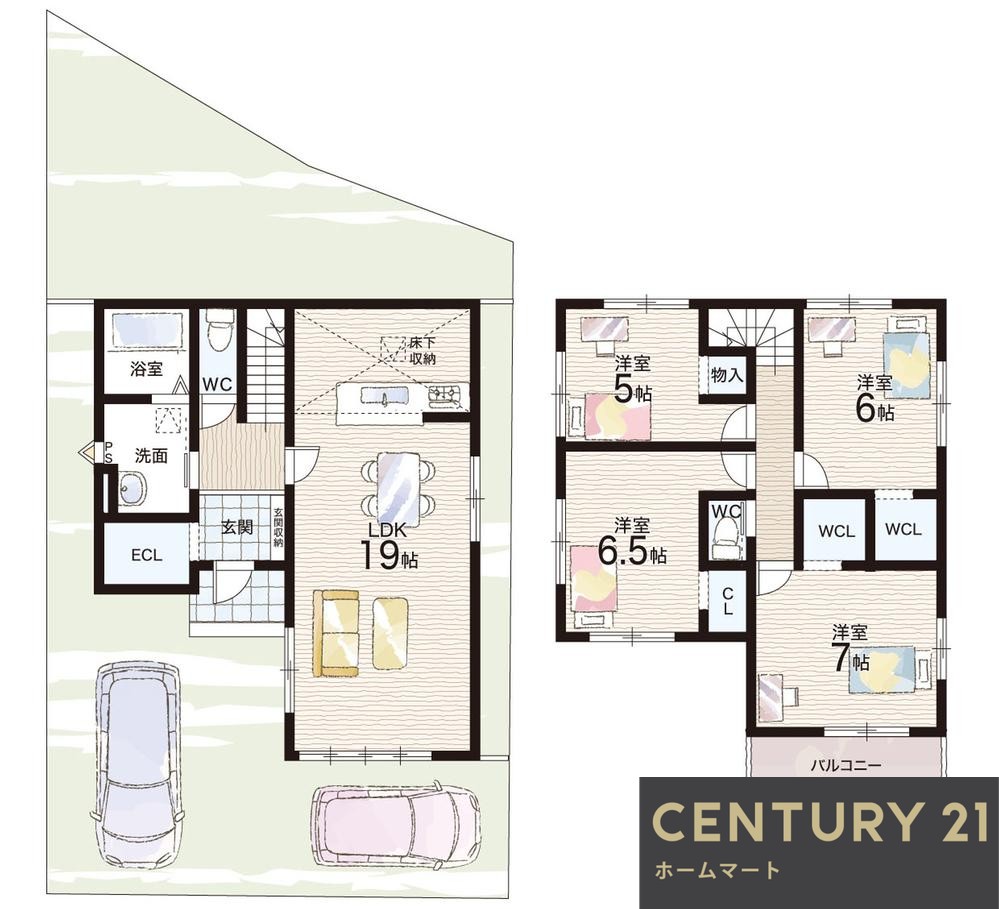 新築戸建 一戸建て草津市東矢倉 第１期 一戸建ての詳細情報 滋賀県草津市東矢倉３ 写真23 センチュリー21ホームマート