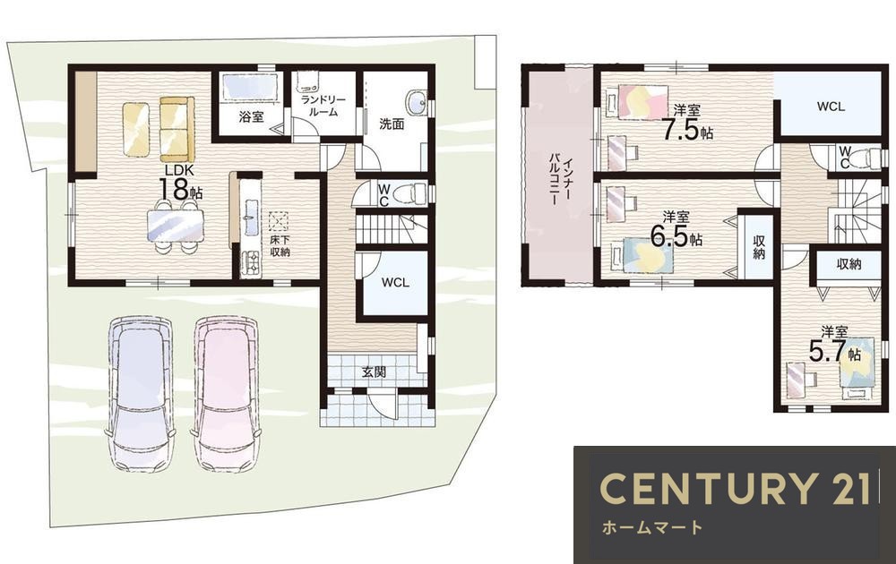 新築戸建 一戸建て磯上町２（忠岡駅） 3280万円・3380万円の詳細情報 大阪府岸和田市磯上町２ 写真13 センチュリー21ホームマート
