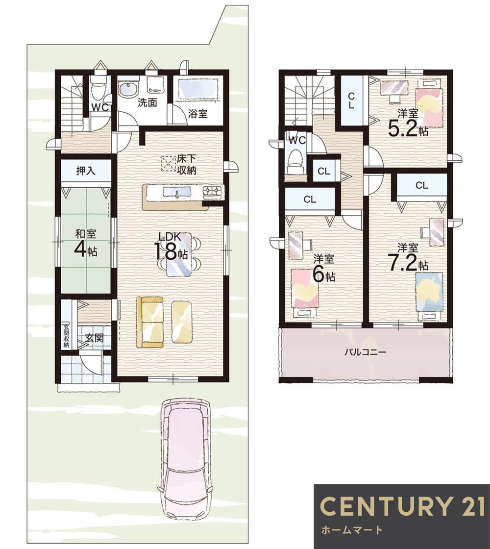 新築戸建 一戸建て長尾峠町 2880万円～3180万円の詳細情報 大阪府枚方市長尾峠町34-18 写真9 センチュリー21ホームマート