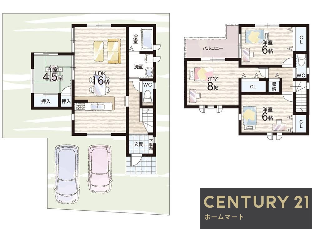新築戸建 一戸建て五条西２（西ノ京駅） 2790万円・2990万円の詳細情報 奈良県奈良市五条西２ 写真13 センチュリー21ホームマート