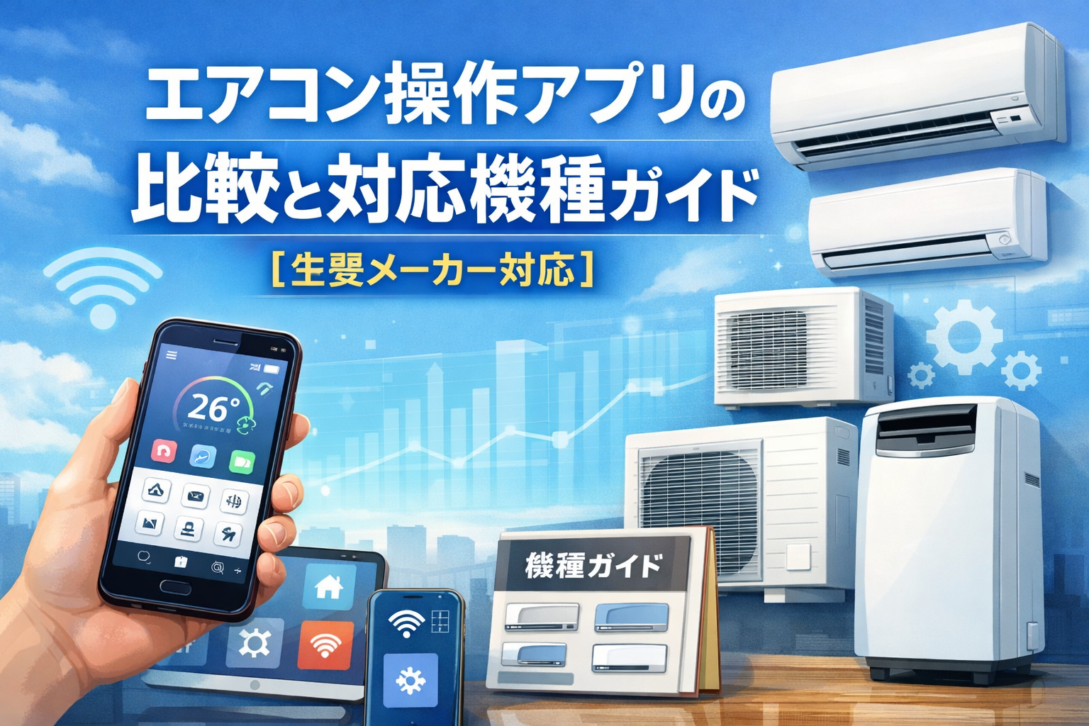 エアコン操作アプリの比較と対応機種ガイド【主要メーカー対応】